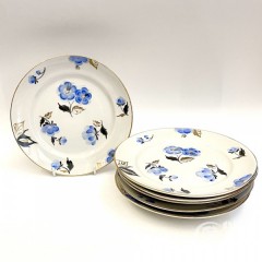 Десертные тарелки "Голубые цветы" 6 шт.